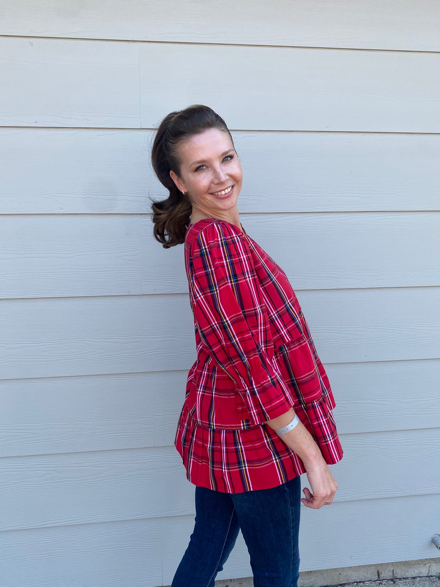 Ashford Plaid Top