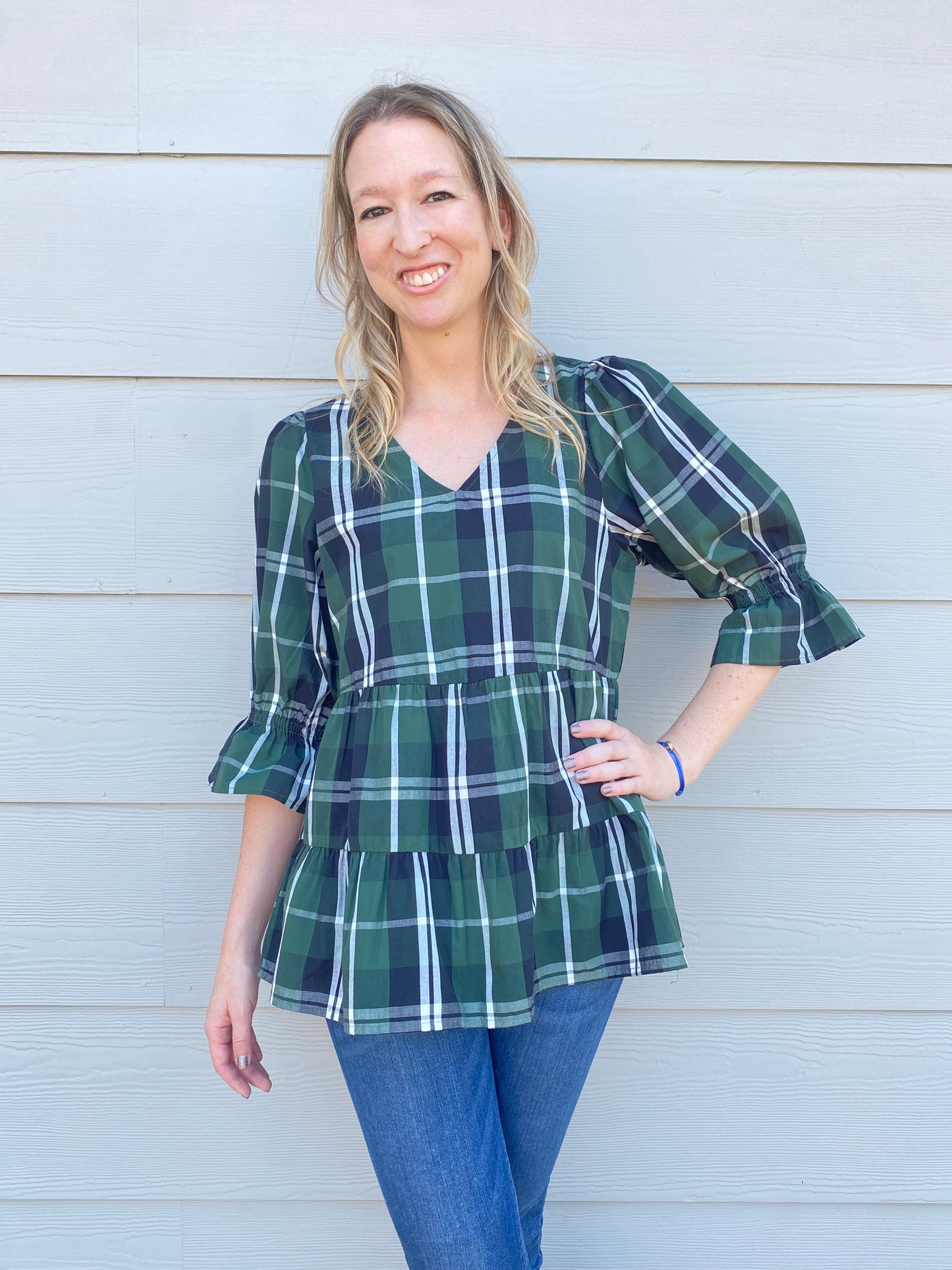Ashford Plaid Top