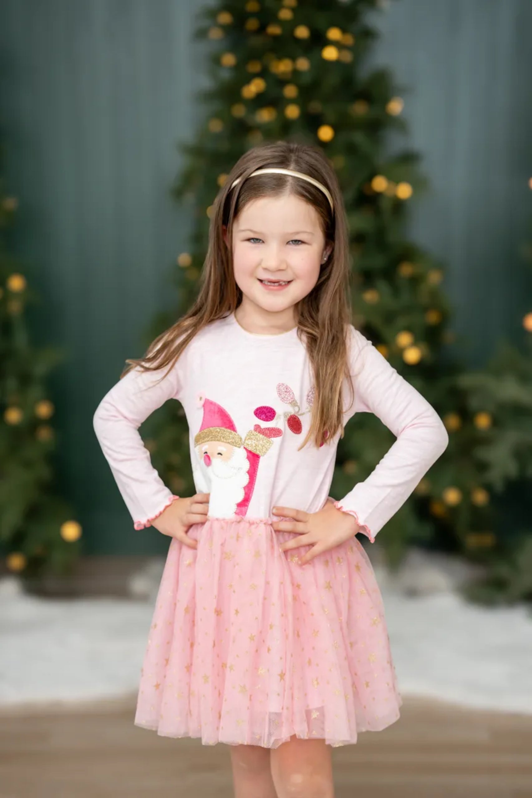 Pink Santa Gold Sparkle Tutu Dress Pink Christmas Queen Pink Santa Gold Sparkle Tutu Dress Pink Christmas Queen