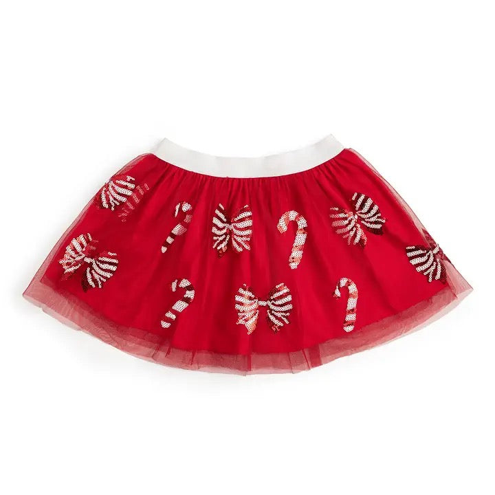 Girls Red Candy Cane Tutu
