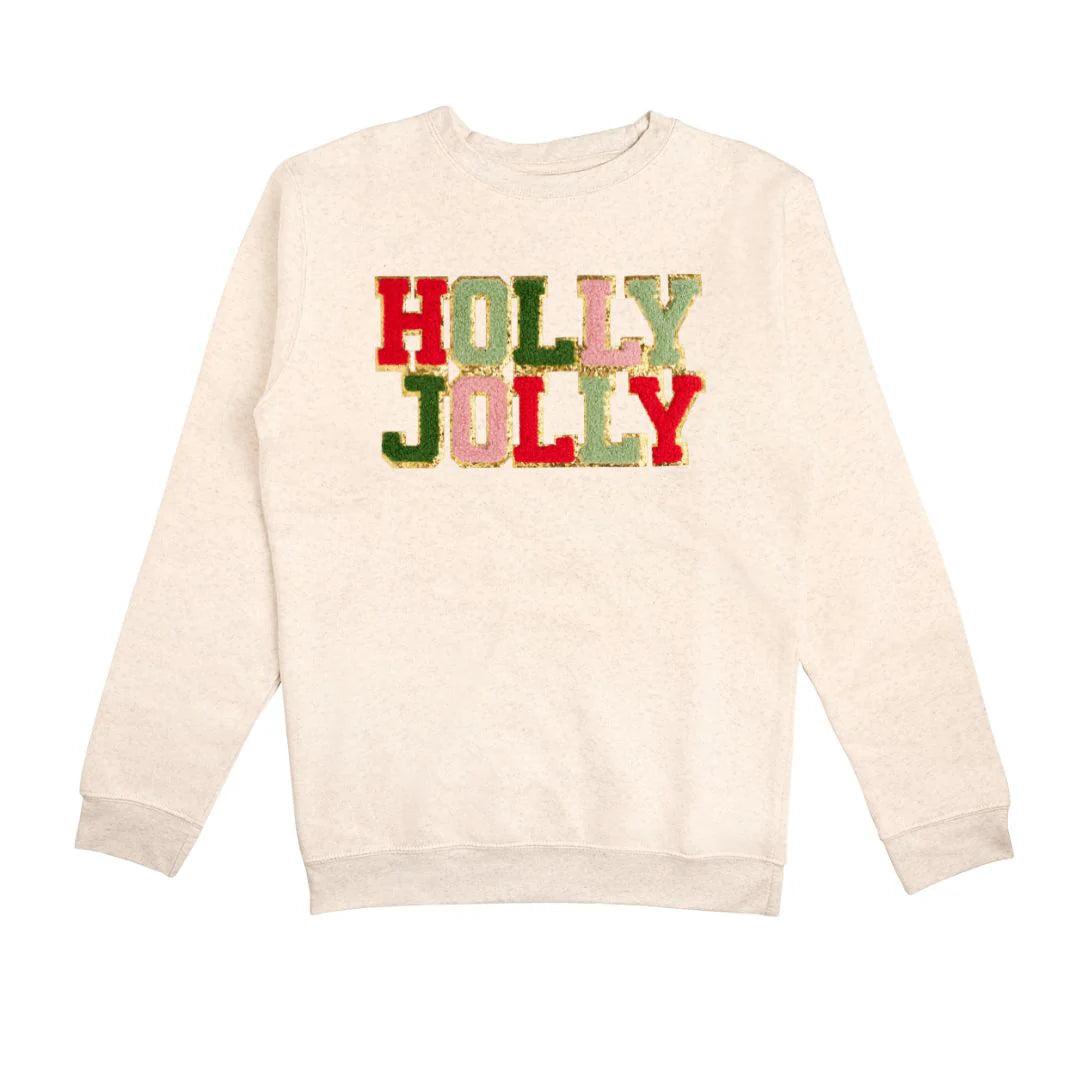 Holly Jolly Patch Christmas Sweatshirt