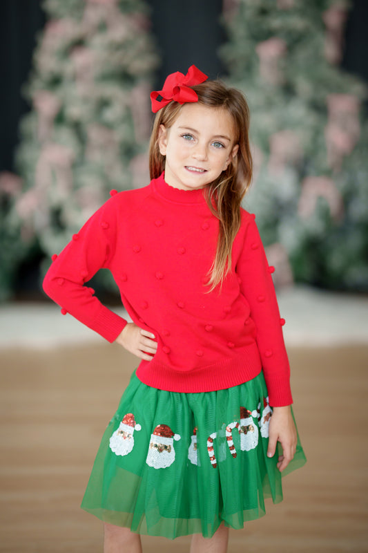 Green Santa Claus Tutu