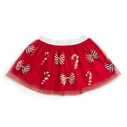 Girls Red Candy Cane Tutu