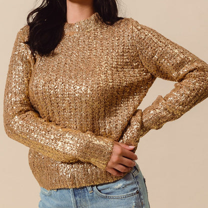 Gold Holiday Sweater