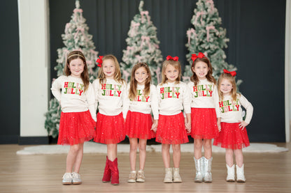 Holly Jolly Patch Christmas Sweatshirt