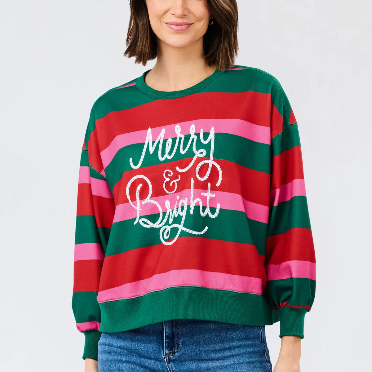 Merry & Bright Stripe Shirt